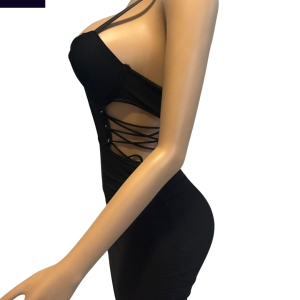 Vestido negro ajustable: imagen 2
