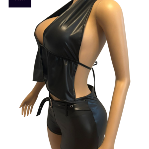 Top + Short eco- cuero: imagen 2