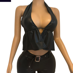 Top + Short eco- cuero: imagen 8