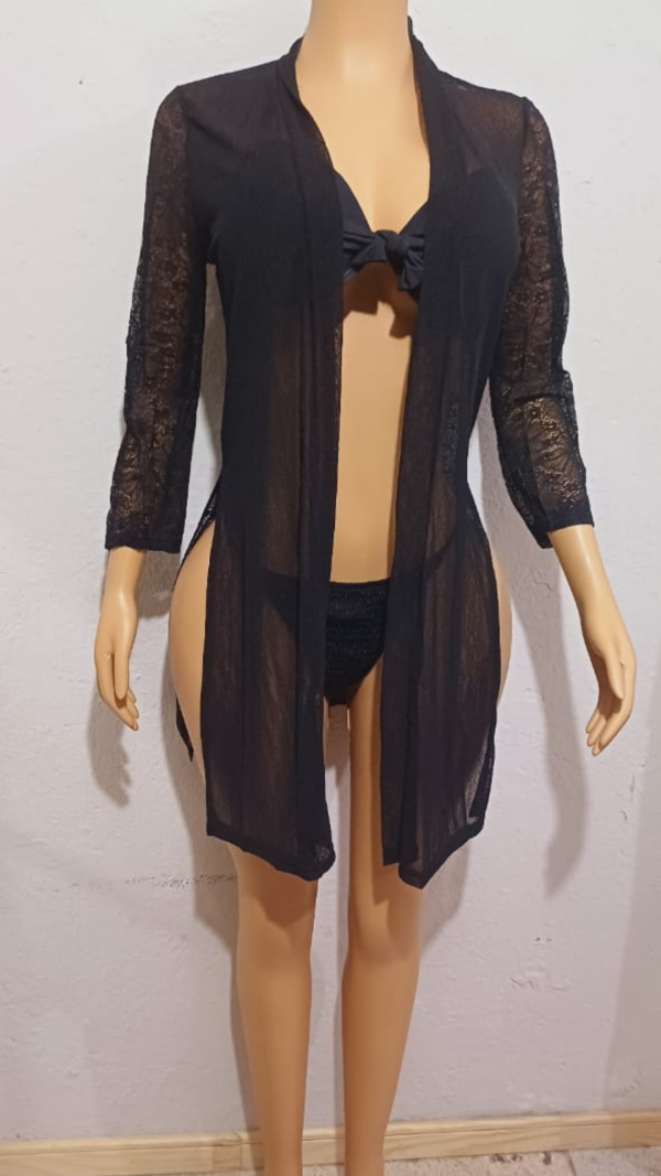 Kimono Transparente Negro: imagen 3