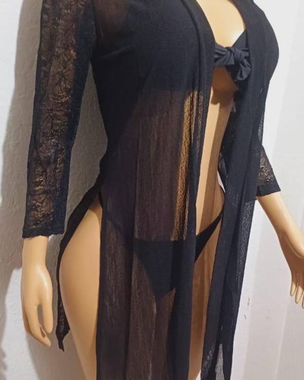 Kimono Transparente Negro: imagen 2