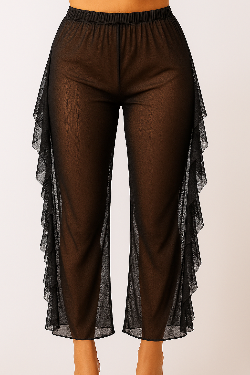 Pantalón Transparente de Gasa (Talla Estándar S‑L): imagen 1